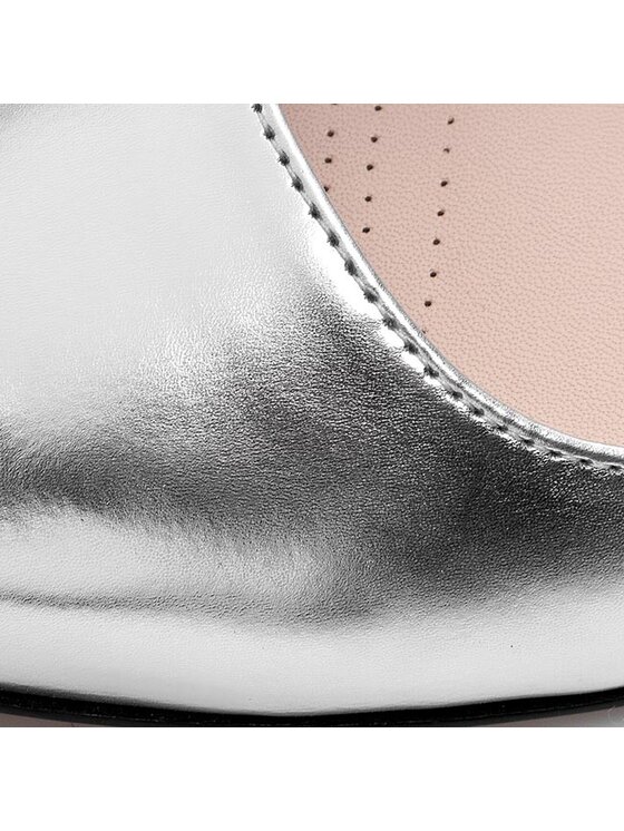Clarks Baleriny Gino Dawn 261064824 Srebrny Modivo.pl