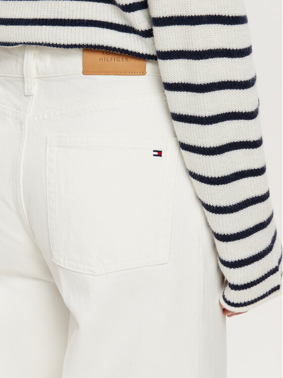 Tommy Hilfiger Tommy Hilfiger Kuloty WW0WW44330 Biały Regular Fit