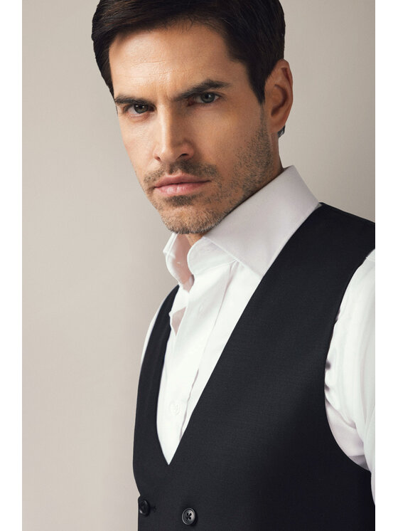 Lancerto Lancerto Kamizelka Barletta KA073125000004 Czarny Slim Fit