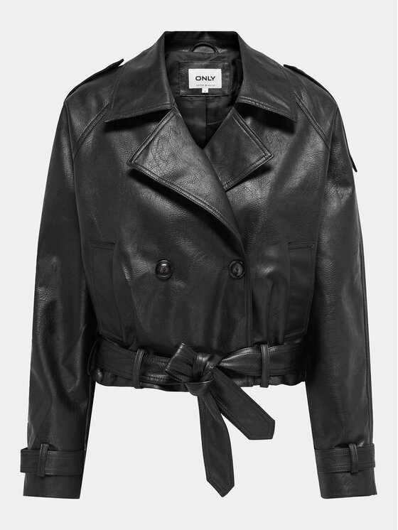 ONLY ONLY Jacke aus Kunstleder Vera 15308584 Schwarz Regular Fit