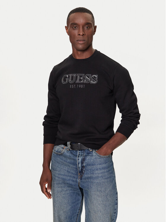 Guess Mikina M5BQ08 K9Z21 Čierna Regular Fit