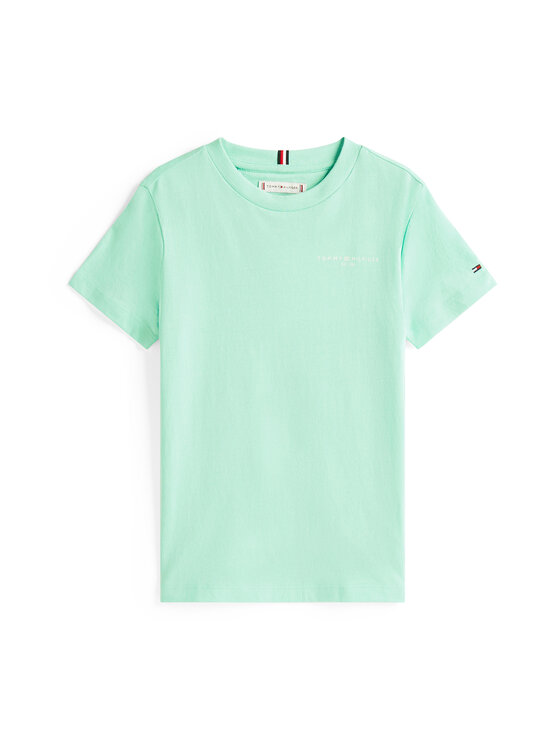Tommy Hilfiger Tommy Hilfiger T-Shirt KS0KS00594 Zielony Regular Fit