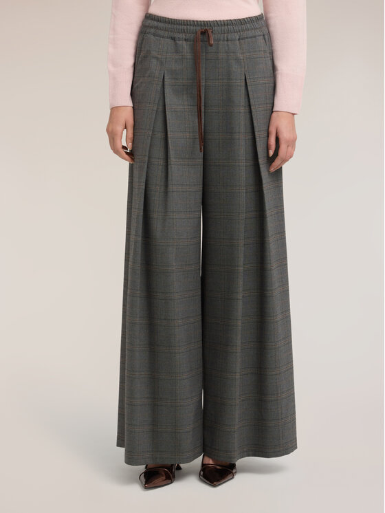 Motivi Motivi Pantaloni di tessuto P034W000887N0S3 Grigio Over Fit