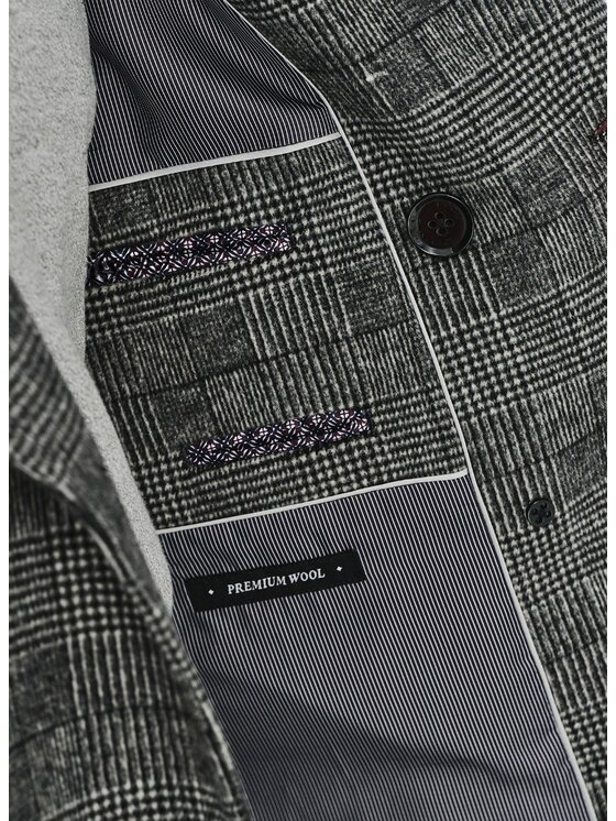 Pako Lorente Pako Lorente Płaszcz P24WF-7X-003 Szary Classic Fit