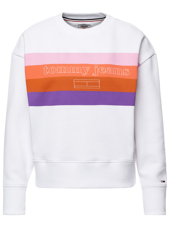 Tommy Jeans Tommy Jeans Суитшърт DW0DW06777 Бял Relaxed Fit