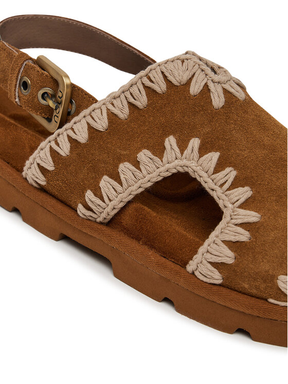 Mou Mou Sandali Low bio sandal MU.SW631006A Rjava