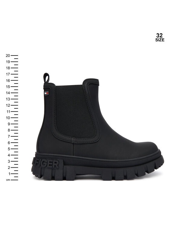 Tommy Hilfiger Tommy Hilfiger Čizme T3X5-34130-1355999 S Crna