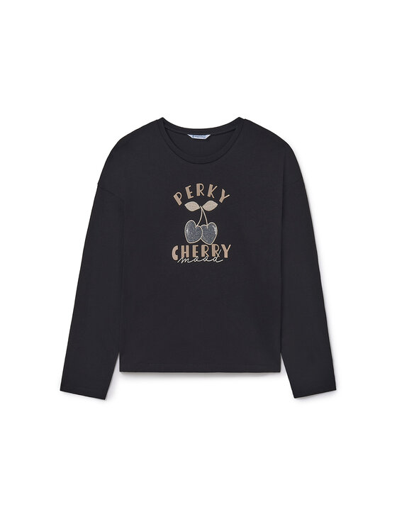 Mayoral Mayoral Bluzka 7021 Czarny Regular Fit
