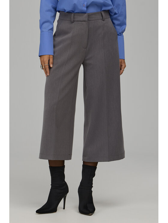 NIFE NIFE Kuloty SD144 Szary Wide Leg
