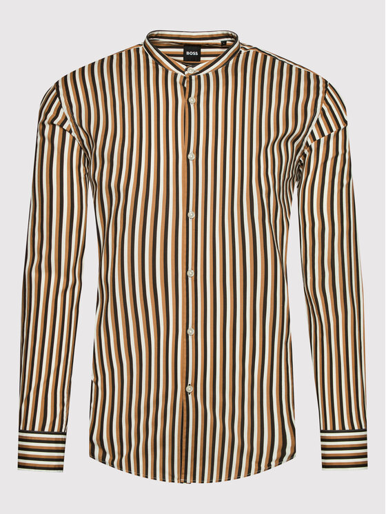 BOSS Boss Särk Rolfo_F 50470505 Pruun Regular Fit