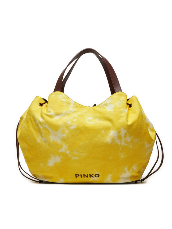 Pinko Ročna Torba Pagoda Extra Shopper PE 24 PLTT 102911 A1MB Rumena