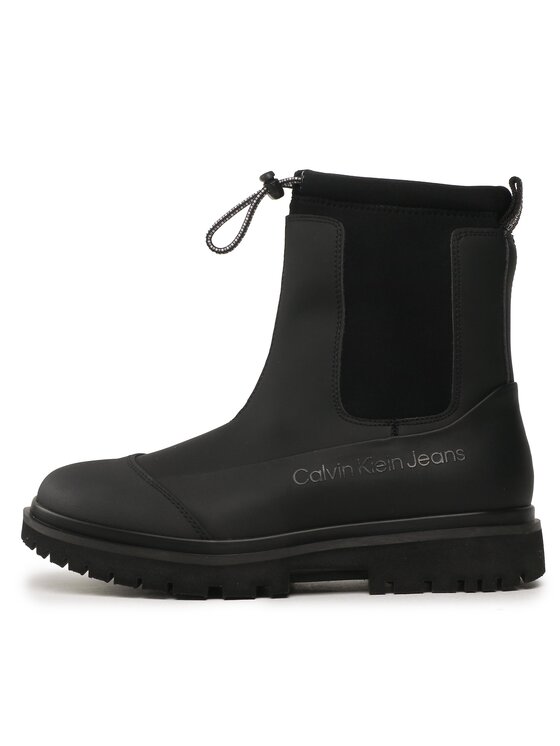 Calvin Klein Jeans Calvin Klein Jeans Μποτάκια Chunky Combat Chelsea Boot Rub YW0YW01065 Μαύρο