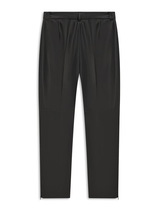 MARI PRETI MARI PRETI Pantaloni di pelle Arvella Nero Regular Fit