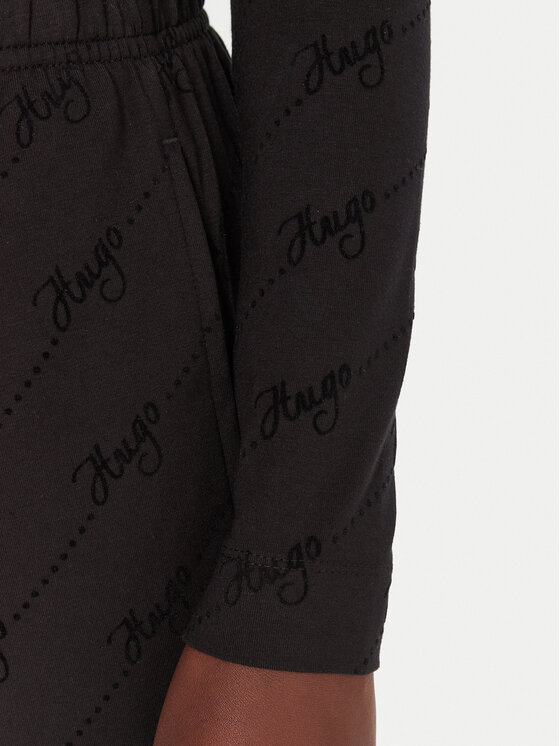 HUGO HUGO Bodijs Lokky 50549795 Melns Regular Fit