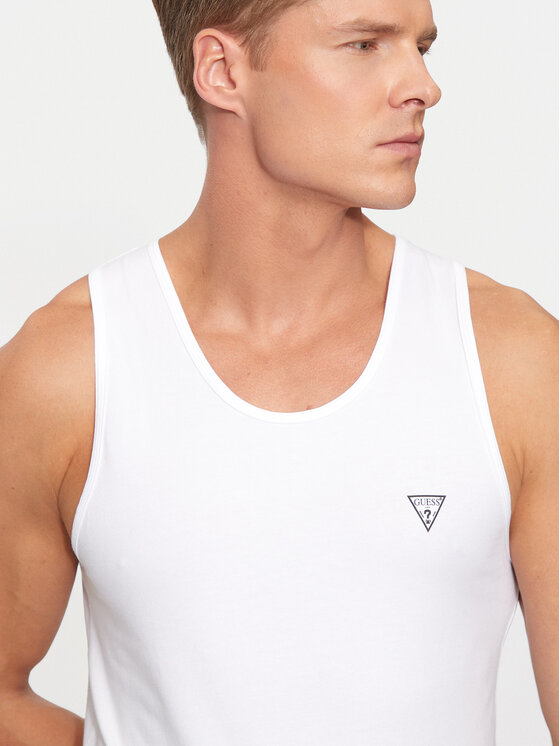 Guess Guess Tank top U97M02 KCD31 Bílá Regular Fit