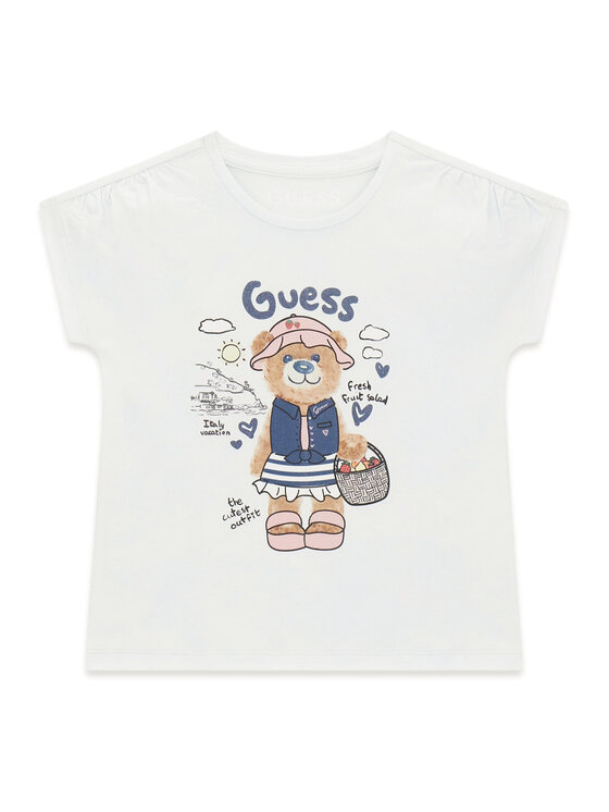 Guess Guess Póló K6GI18 K6YW4 Fehér Regular Fit