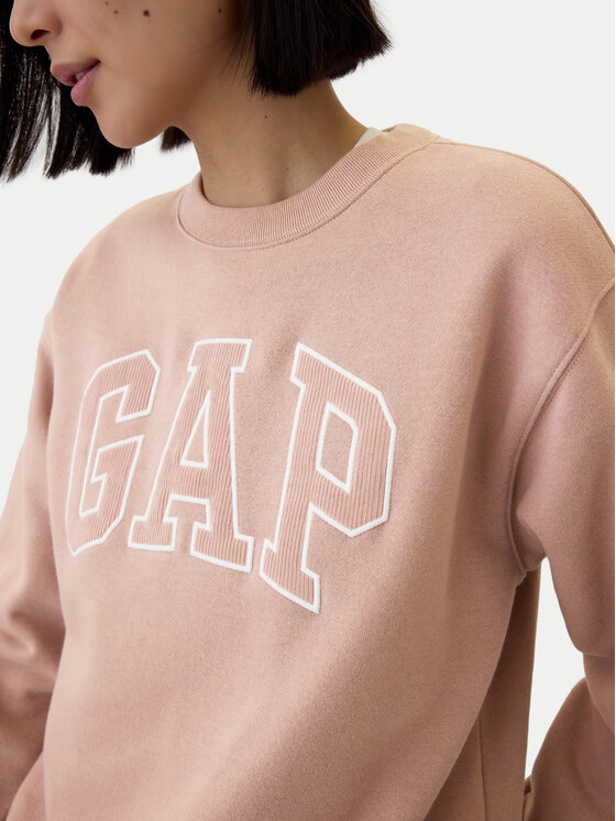Gap Gap Majica dugih rukava 554936-36 Ružičasta Regular Fit