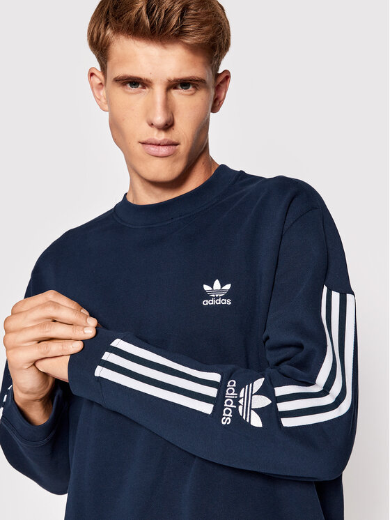 Felpa adicolor Classics Lock Up Trefoil HK9824 Blu...