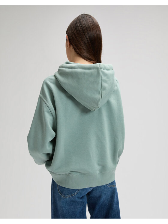 Lee Lee Bluza ESSENTIAL HOODIE Zielony Regular Fit