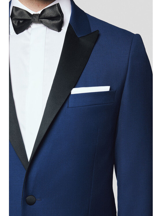 Lancerto Lancerto Garnitur Chesapeake GA001124000009 Granatowy Regular Fit