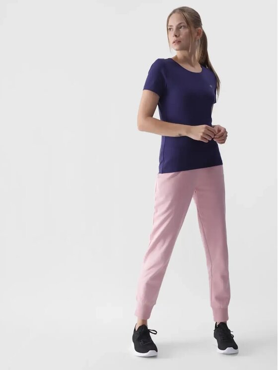 4F 4F Tričko 4FWMM00TTSHF1845-31S Tmavomodrá Slim Fit