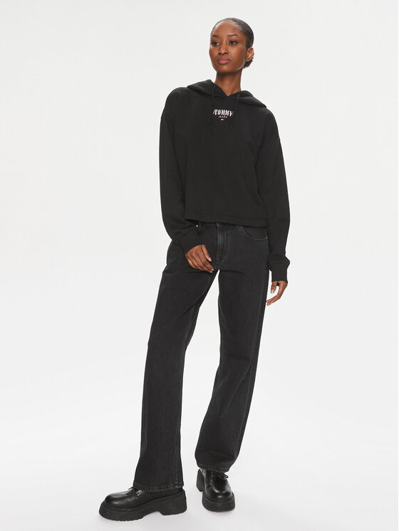 Tommy Jeans Tommy Jeans Μπλούζα Essential Logo DW0DW17797 Μαύρο Relaxed Fit