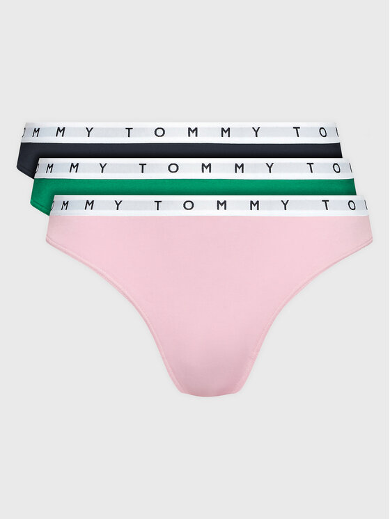 Tommy Hilfiger Tommy Hilfiger Komplet 3 par stringów UW0UW02521 Kolorowy