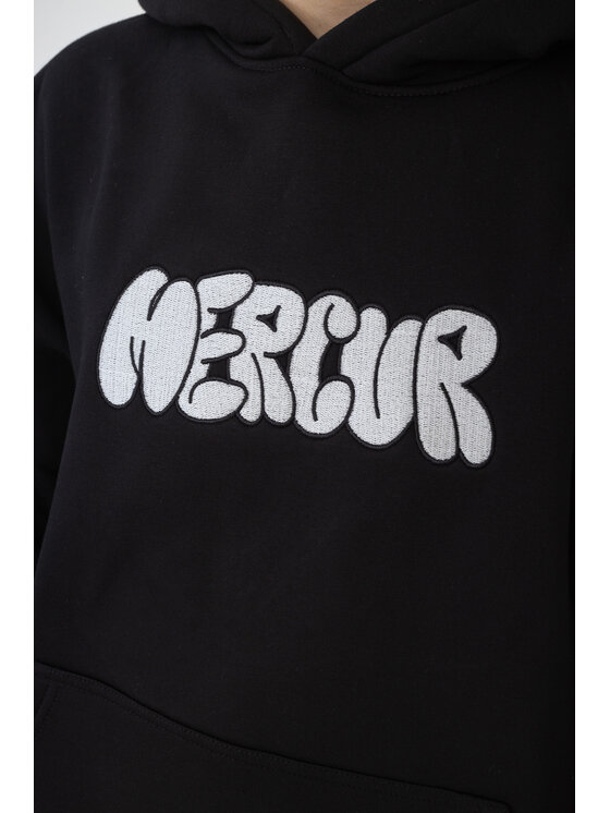 Mercur Mercur Bluza Mural Czarny Comfort Fit