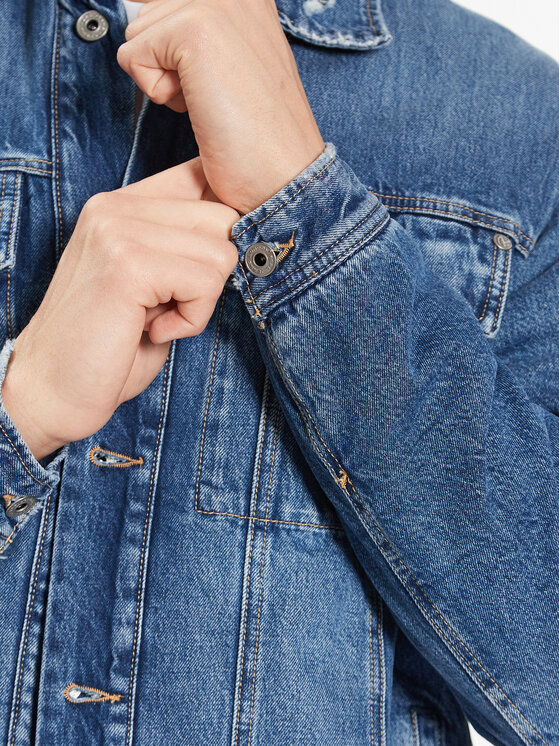 Pepe Jeans Pepe Jeans Τζιν μπουφάν Young Bandana PM402673 Μπλε Regular Fit