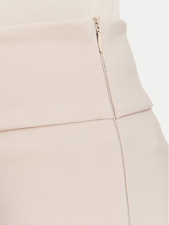 Rinascimento Rinascimento Pantaloni din material CFC0130140003 Bej Flare Fit