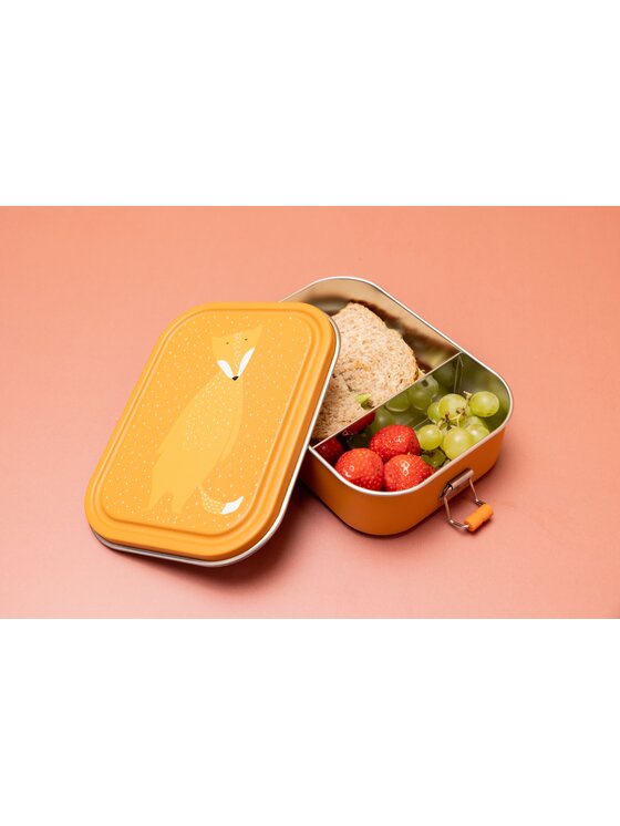 Trixie Baby Trixie Baby Lunchbox Duży stalowy lunch box - Lis Pomarańczowy