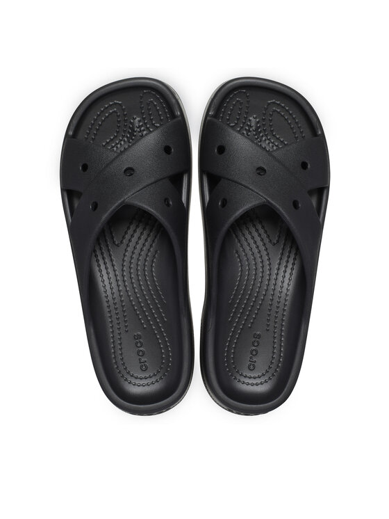 Crocs Crocs Natikače Classic Women's Cross Strap 210840 Crna