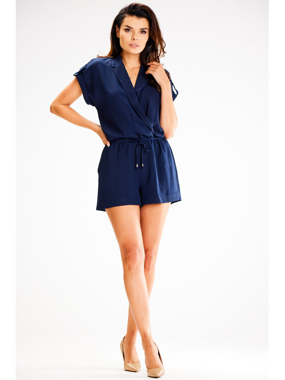 Awama Awama Kombinezon A657 Granatowy Basic Fit
