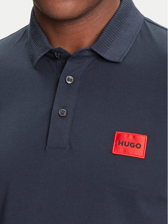 HUGO Hugo Polo majica Dereso222 50466202 Mornarsko modra Slim Fit