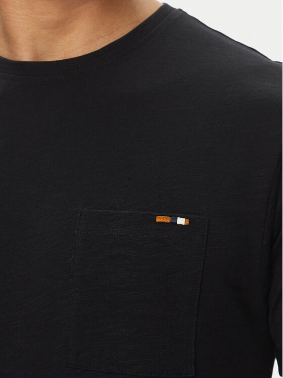 INDICODE INDICODE T-Shirt Inandorra 41-104 Μαύρο Regular Fit