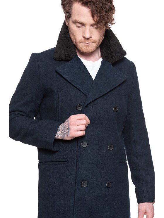 Lee Lee Cappotto PEACOAT Blu Regular Fit