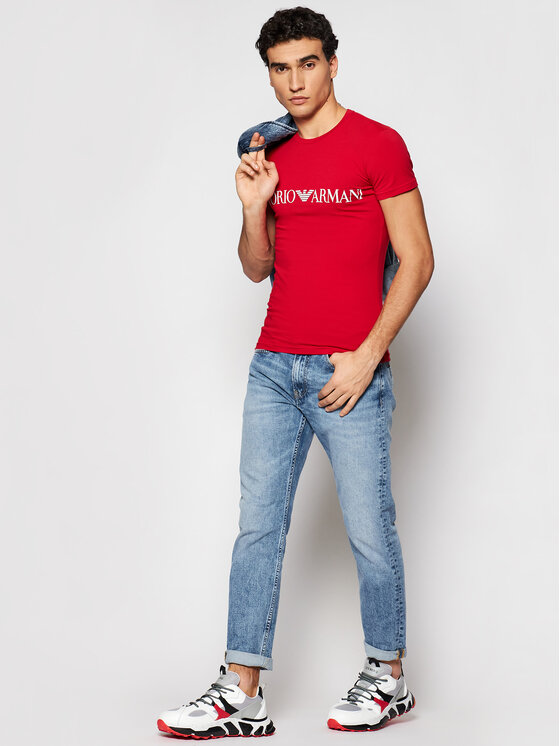 T-shirt 111035 1P516 06574 Rosso Slim Fit