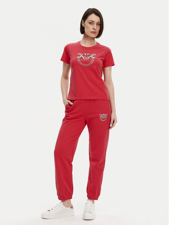 PINKO PINKO T-shirt Quentin 100535 A2G7 Rosso Regular Fit