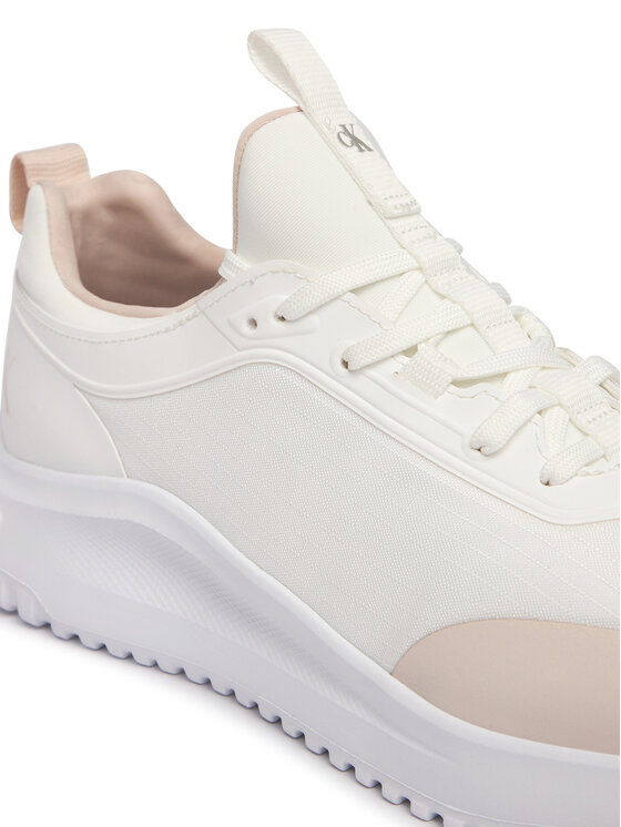 Calvin Klein Jeans Calvin Klein Jeans Snīkeri Eva Runner Laceup Sock Mat Mix YW0YW02064 Balts