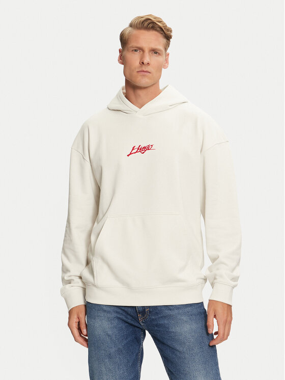HUGO Hugo Sweatshirt Dlogolong 50521070 Écru Relaxed Fit
