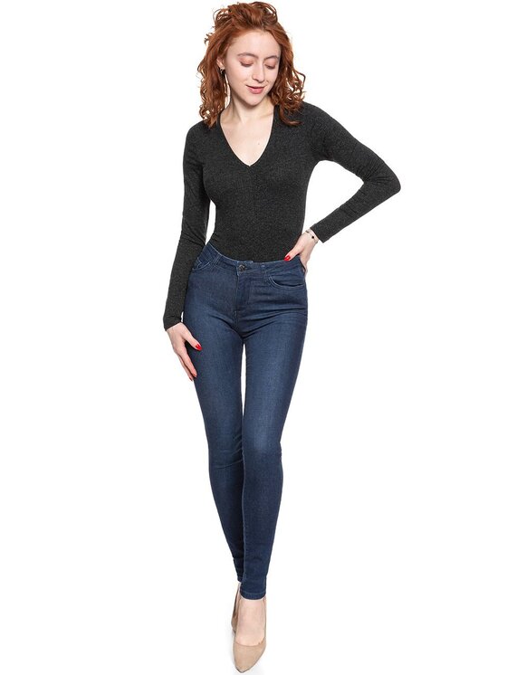 Lee Lee Maglione V-NECK BODY Grigio Slim Fit