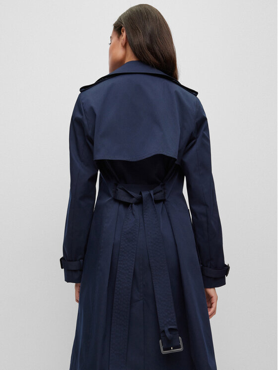 BOSS Boss Trench 50489115 Blu scuro Regular Fit