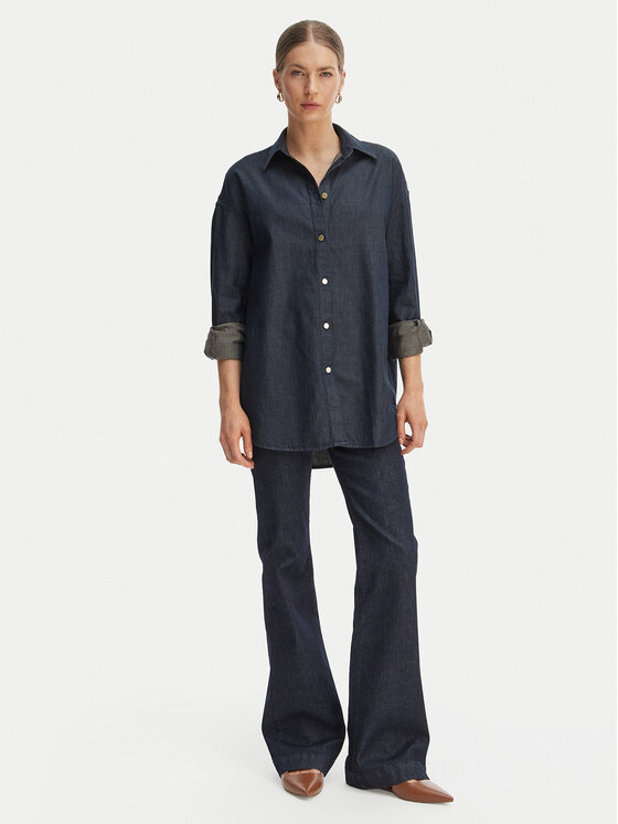 Armani Exchange Armani Exchange Jeanshemd XW002258 AF21337 MB001 Dunkelblau Relaxed Fit