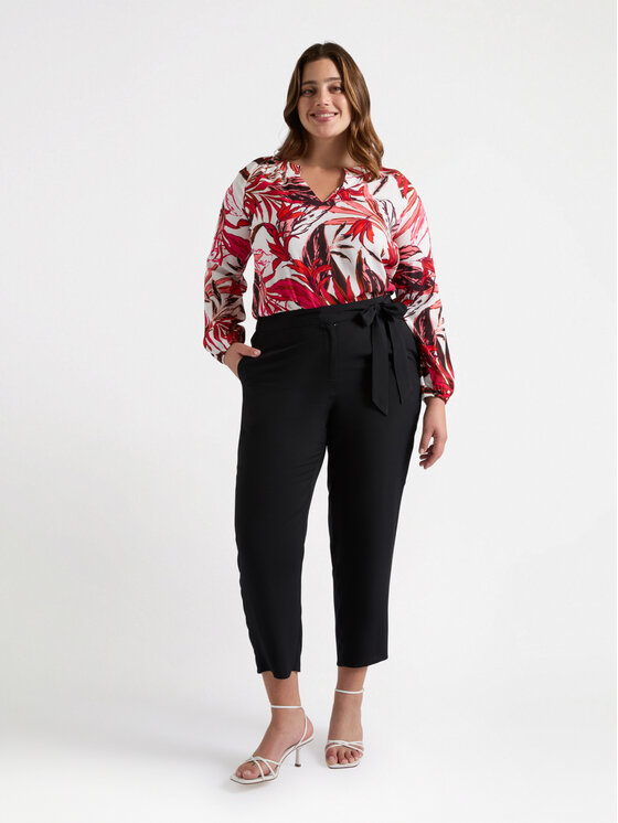 Fiorella Rubino Fiorella Rubino Spodnie materiałowe P137T004840N033 Czarny Regular Fit