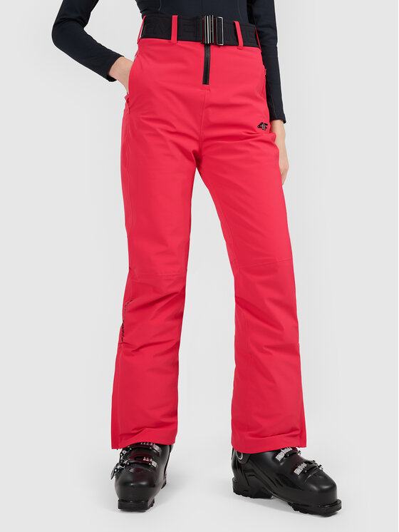 4F 4F Spodnie narciarskie SKI PERFORMANCE Różowy Slim Fit