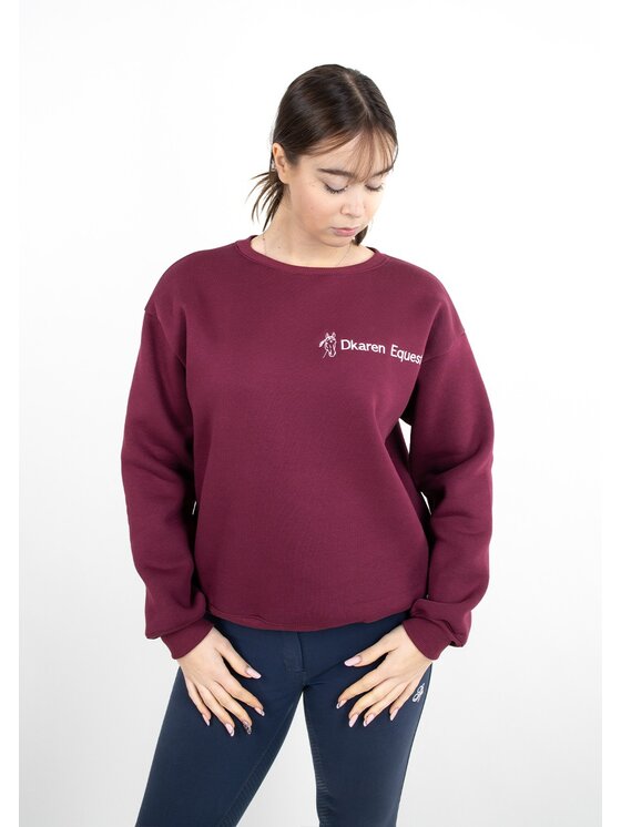 DKaren Sport DKaren Sport Bluza EQ001 Bordowy Classic Fit
