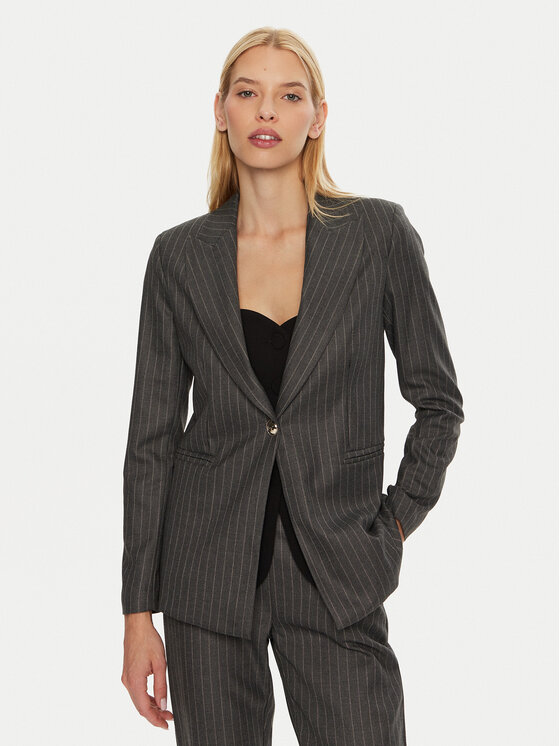 Maryley Maryley Піджак 24IB187/M11 Сірий Regular Fit