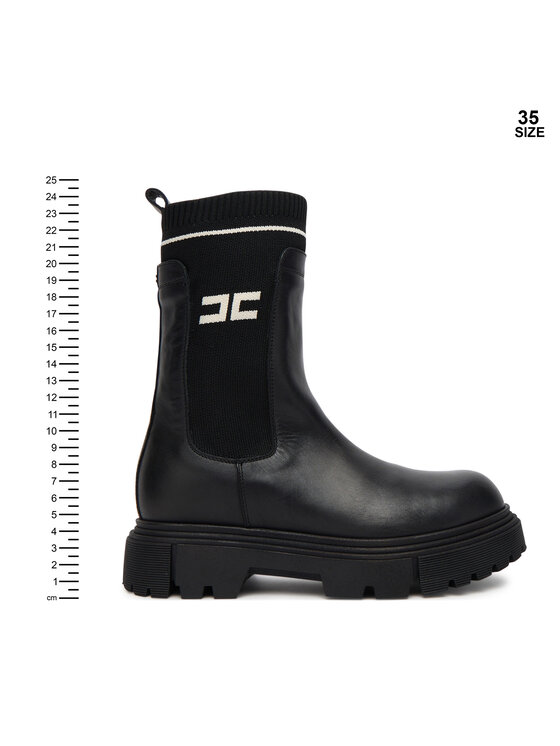 Elisabetta Franchi Elisabetta Franchi Īsie zābaki Chelsea F4-A5E-0424-1316930 D Melns