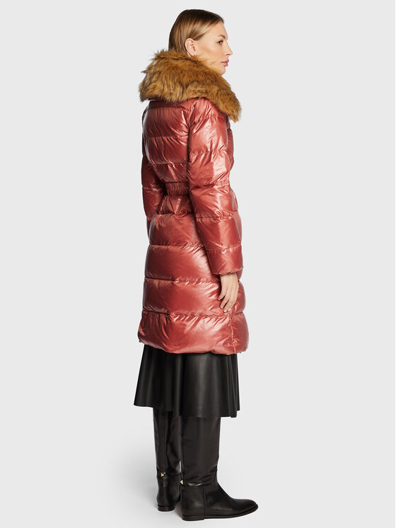 TWINSET TWINSET Geacă din puf 222TT2211 Roz Regular Fit