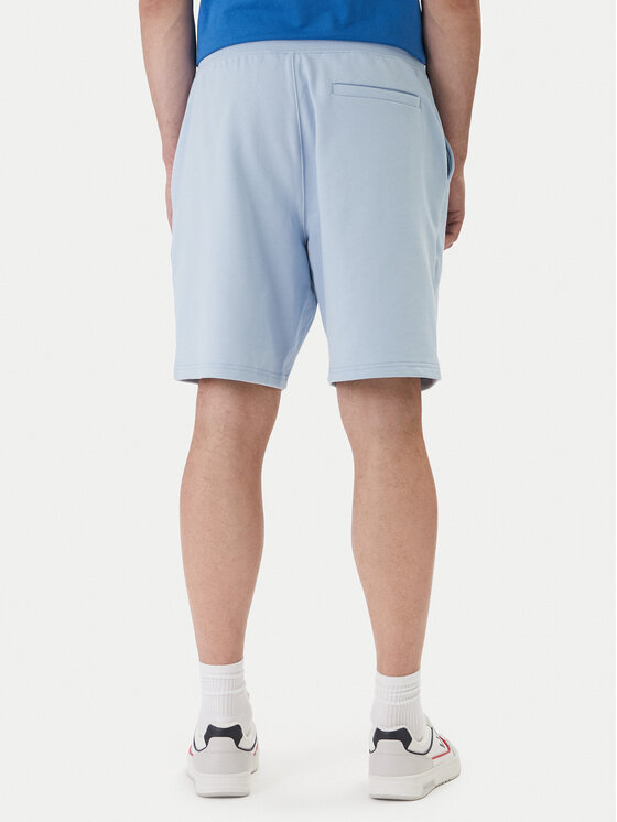 Tommy Hilfiger Tommy Hilfiger Szorty sportowe Logo MW0MW43068 Błękitny Regular Fit